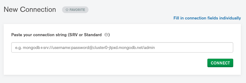 MongoDB Compass Connect